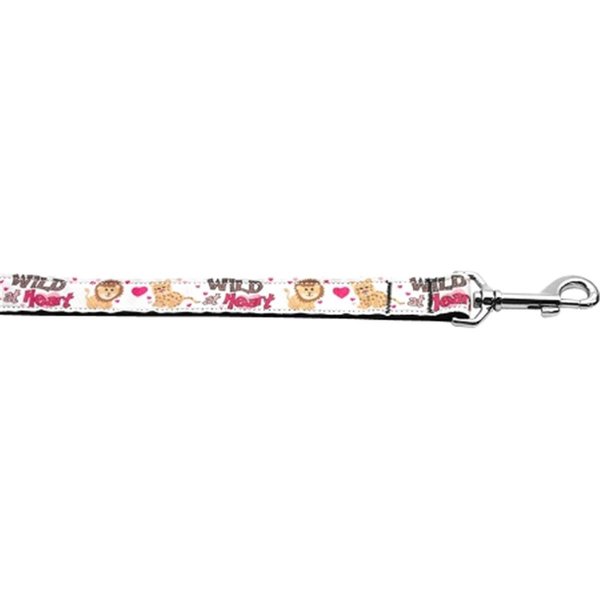 Mirage Pet Products 0.625 in. Wide 6 ft. Long Wild at Heart Nylon Dog Leash 125-106 5806